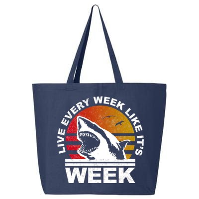 Live Every Week Like It's Shark Week 25L Jumbo Tote