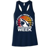 Live Every Week Like It's Shark Week Women's Racerback Tank