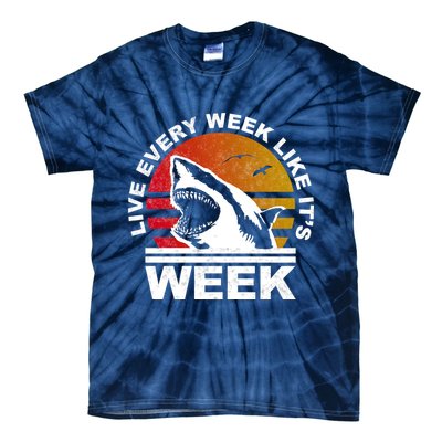 Live Every Week Like It's Shark Week Tie-Dye T-Shirt