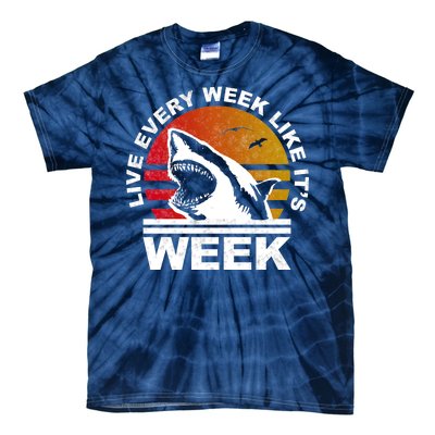 Live Every Week Like It's Shark Week Tie-Dye T-Shirt