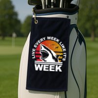 Live Every Week Like It's Shark Week Golf Towel