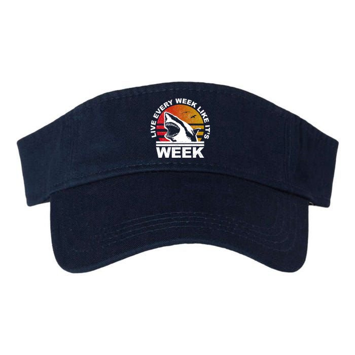 Live Every Week Like It's Shark Week Visor
