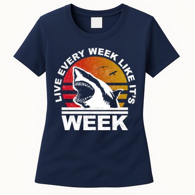 Live Every Week Like It's Shark Week Womens T-Shirt