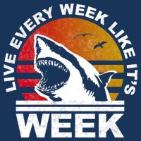 Live Every Week Like It's Shark Week Women's V-Neck T-Shirt