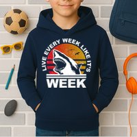 Live Every Week Like It's Shark Week Kids Hoodie