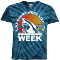 Live Every Week Like It's Shark Week Kids Tie-Dye T-Shirt