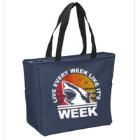Live Every Week Like It's Shark Week Zip Tote Bag