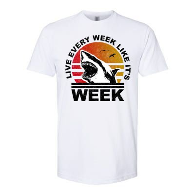 Live Every Week Like It's Shark Week Softstyle CVC T-Shirt