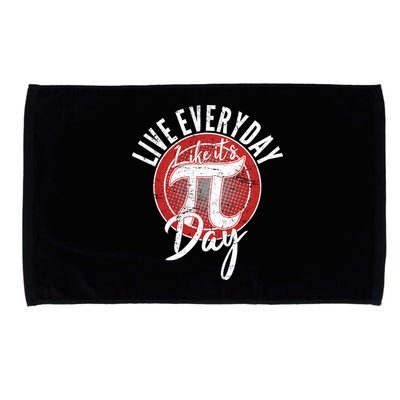 Live Everyday Like It's PI 3.14 Day Microfiber Hand Towel