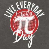 Live Everyday Like It's PI 3.14 Day Cotton Canvas Backpack