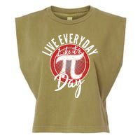 Live Everyday Like It's PI 3.14 Day Garment-Dyed Women's Muscle Tee