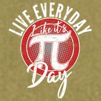 Live Everyday Like It's PI 3.14 Day Garment-Dyed Women's Muscle Tee