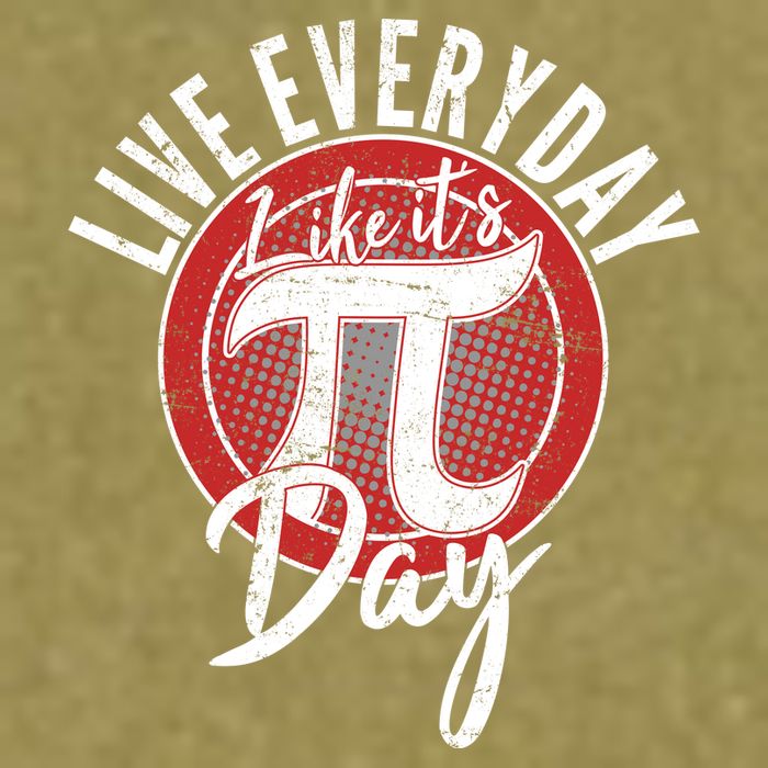 Live Everyday Like It's PI 3.14 Day Garment-Dyed Women's Muscle Tee