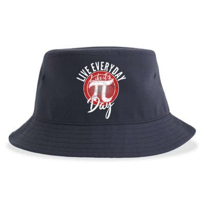Live Everyday Like It's PI 3.14 Day Sustainable Bucket Hat