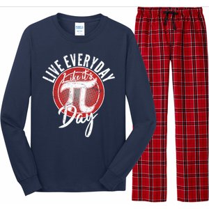 Live Everyday Like It's PI 3.14 Day Long Sleeve Pajama Set