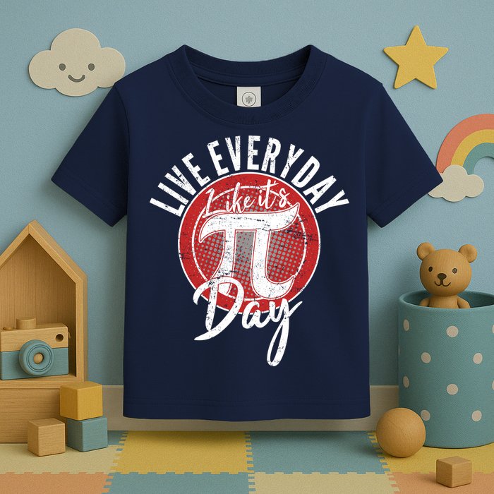 Live Everyday Like It's PI 3.14 Day Toddler T-Shirt