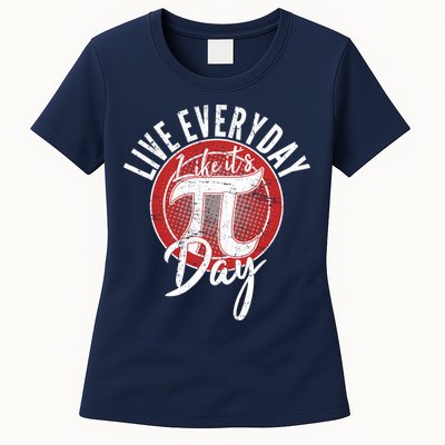 Live Everyday Like It's PI 3.14 Day Womens T-Shirt