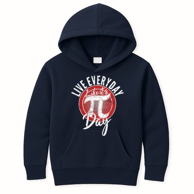 Live Everyday Like It's PI 3.14 Day Kids Hoodie