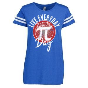 Live Everyday Like It's PI 3.14 Day Enza Ladies Jersey Football T-Shirt