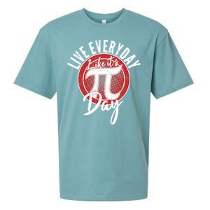 Live Everyday Like It's PI 3.14 Day Sueded Cloud Jersey T-Shirt