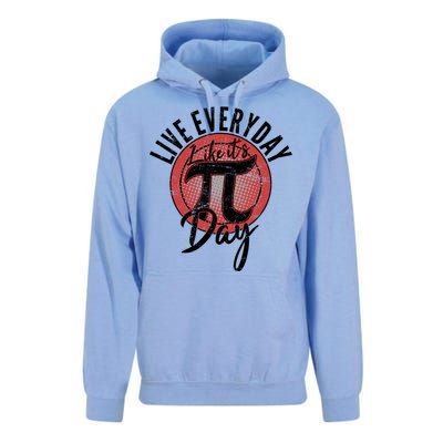 Live Everyday Like It's PI 3.14 Day Unisex Surf Hoodie