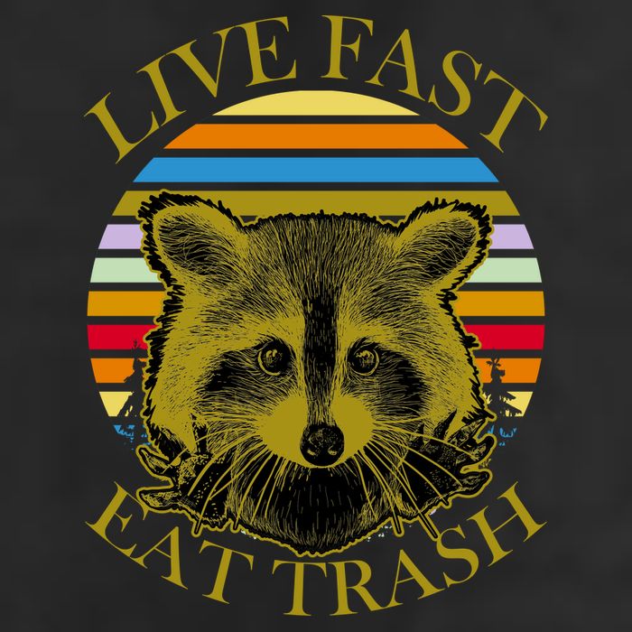Live Fast Eat Trash Cool Comfort Performance Bucket Hat