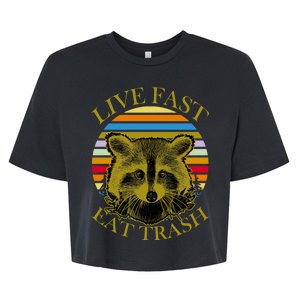 Live Fast Eat Trash Bella+Canvas Jersey Crop Tee