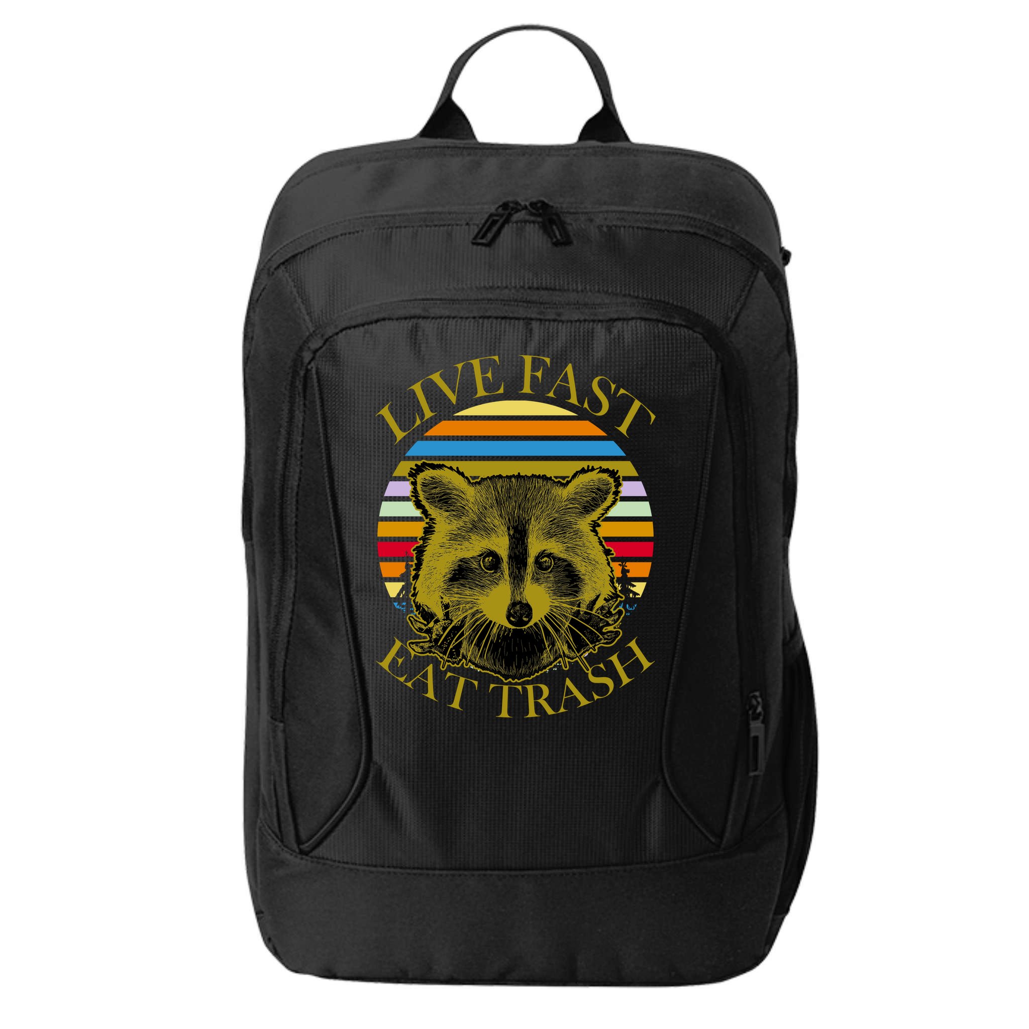 Live Fast Eat Trash City Backpack