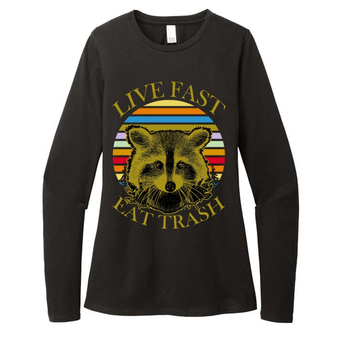 Live Fast Eat Trash Womens CVC Long Sleeve Shirt