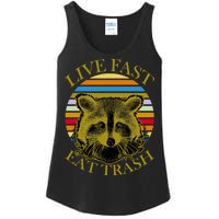 Live Fast Eat Trash Ladies Essential Tank