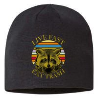 Live Fast Eat Trash Sustainable Beanie