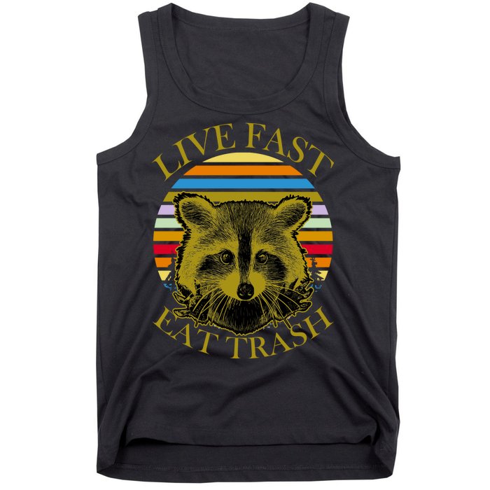 Live Fast Eat Trash Tank Top