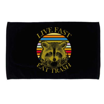 Live Fast Eat Trash Microfiber Hand Towel