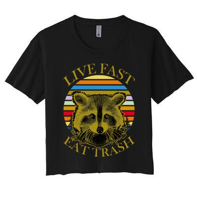 Live Fast Eat Trash Crop Top