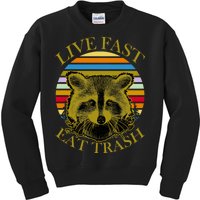 Live Fast Eat Trash Kids Sweatshirt