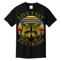 Live Fast Eat Trash Kids T-Shirt