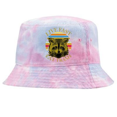 Live Fast Eat Trash Tie-Dyed Bucket Hat