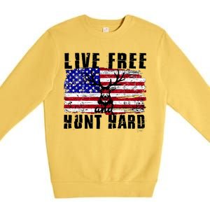 Live Free Hunt Hard Premium Crewneck Sweatshirt