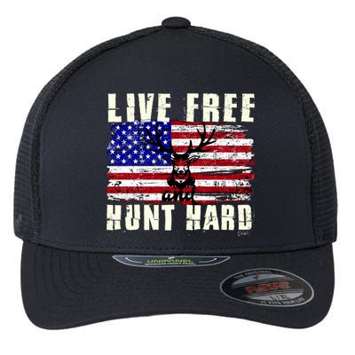 Live Free Hunt Hard Flexfit Unipanel Trucker Cap