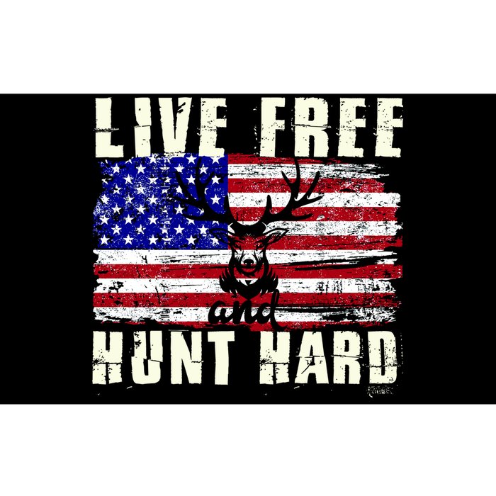 Live Free Hunt Hard Bumper Sticker