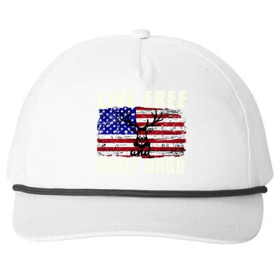 Live Free Hunt Hard Snapback Five-Panel Rope Hat