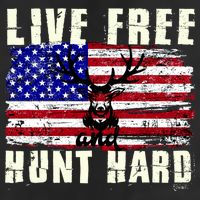 Live Free Hunt Hard 11oz C Handle Ceramic Mug