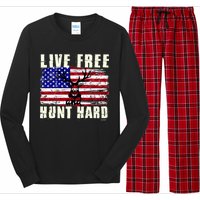 Live Free Hunt Hard Long Sleeve Pajama Set