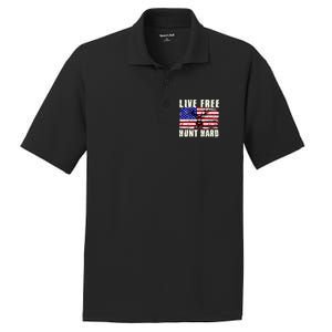 Live Free Hunt Hard PosiCharge RacerMesh Polo