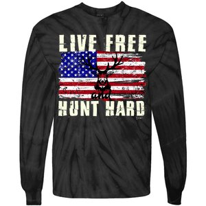 Live Free Hunt Hard Tie-Dye Long Sleeve Shirt