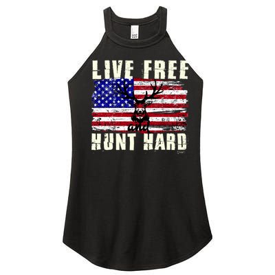 Live Free Hunt Hard Women’s Perfect Tri Rocker Tank