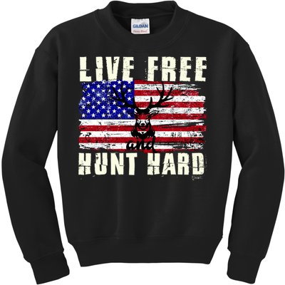 Live Free Hunt Hard Kids Sweatshirt