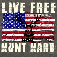 Live Free Hunt Hard Cotton Canvas Backpack