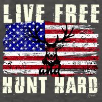 Live Free Hunt Hard Vector Backpack