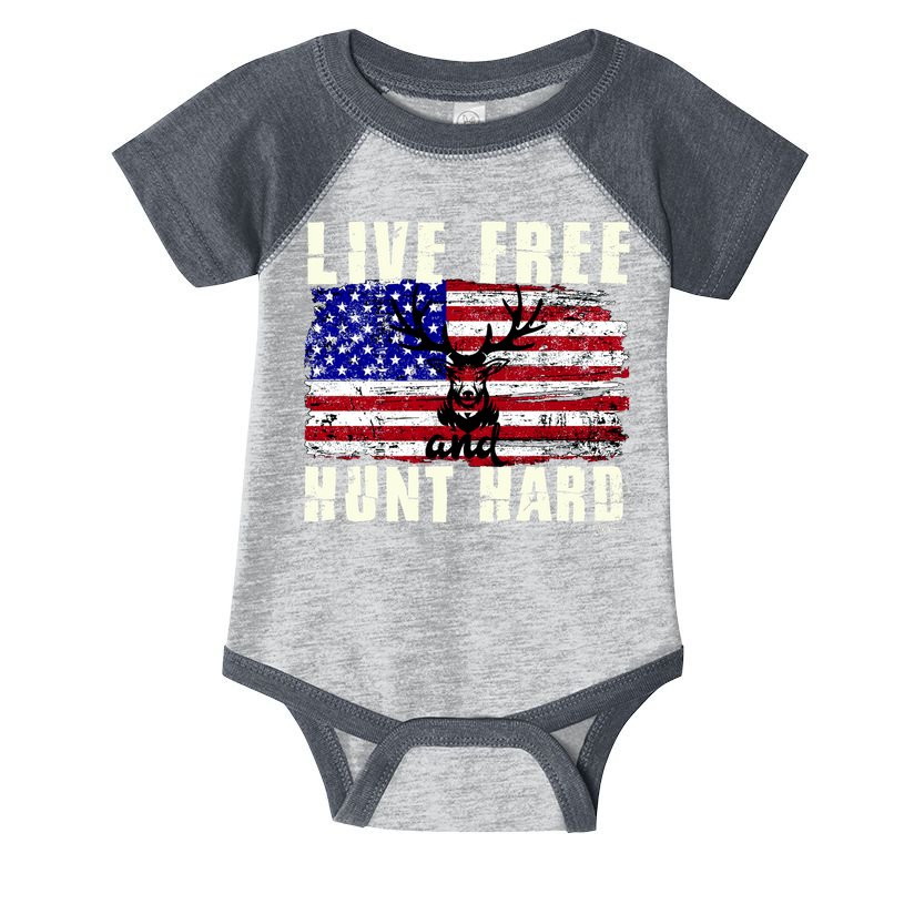 Live Free Hunt Hard Infant Baby Jersey Bodysuit